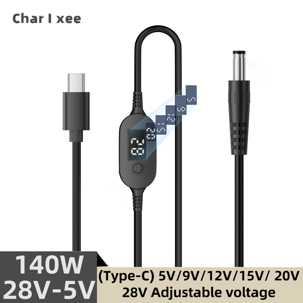 Dc Power Supply Variable - 140W PD USB-C zu DC Stromversorgungskabel