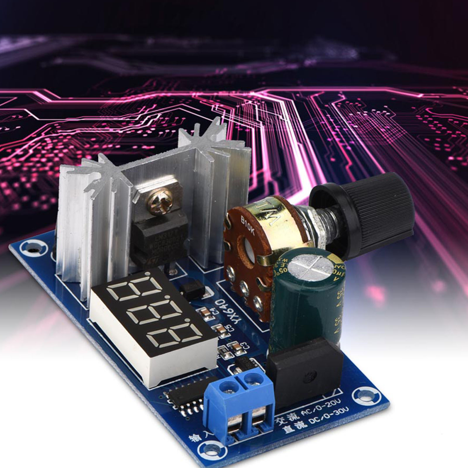 Lm317 Voltage Regulator - LM317 Leistungsregler LM317 Einstellbarer Spannungsregler Netzteilplatine