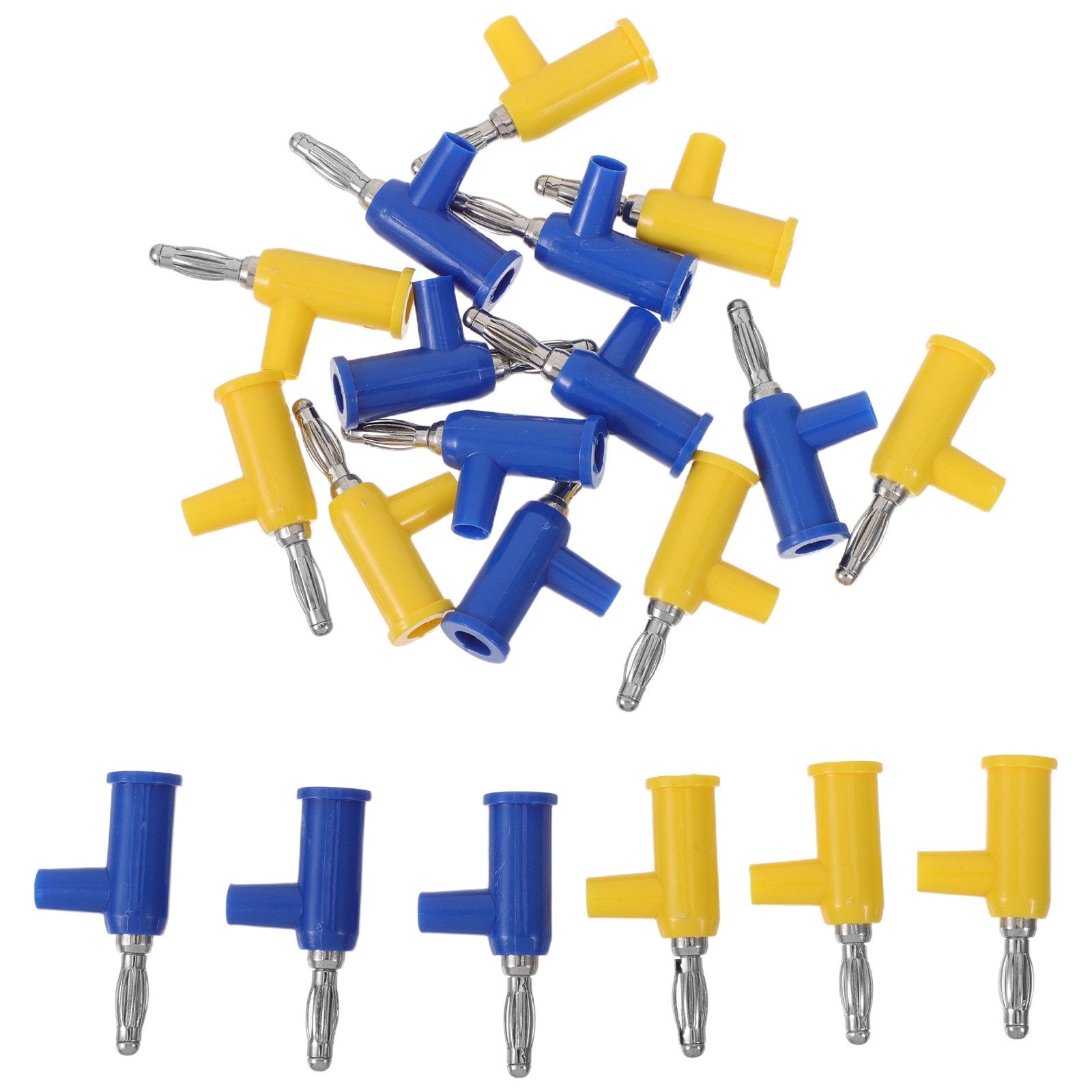 Diy Electronics Lab - 20 Stück Bananenstecker 4mm, pistolenförmig, lötfrei,