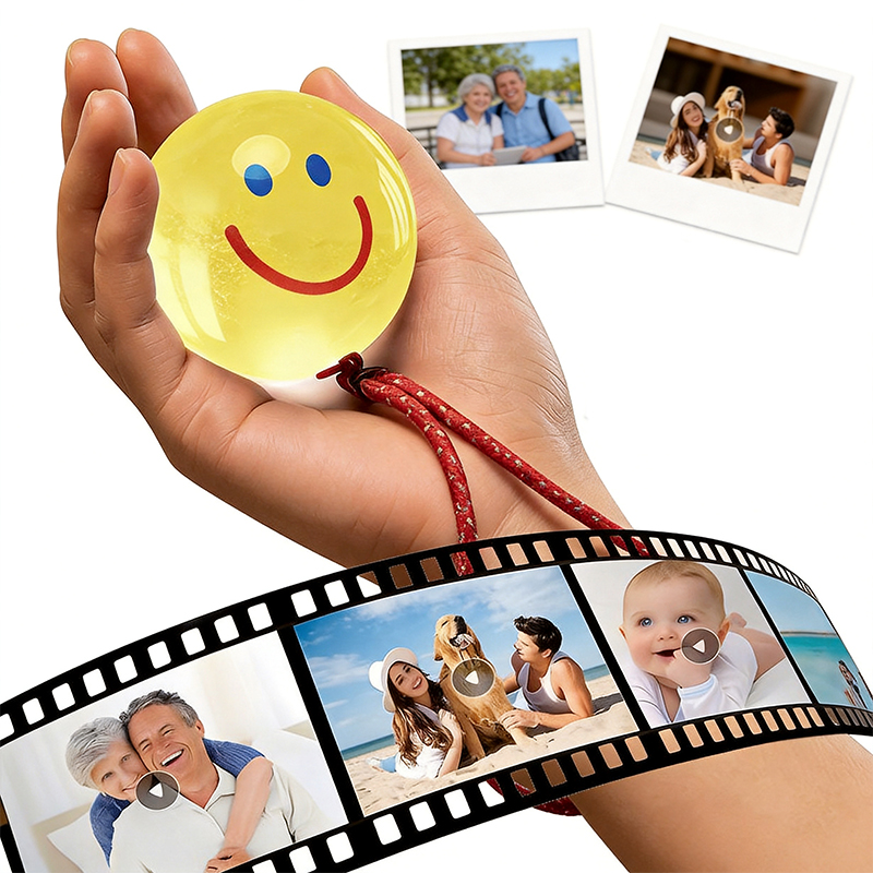 Diy Electronics Videos - WLAN 3D-Kristallkugel mit Anpassbarem Fotoalbum, DIY-Videowiedergabe-Bildschirm,