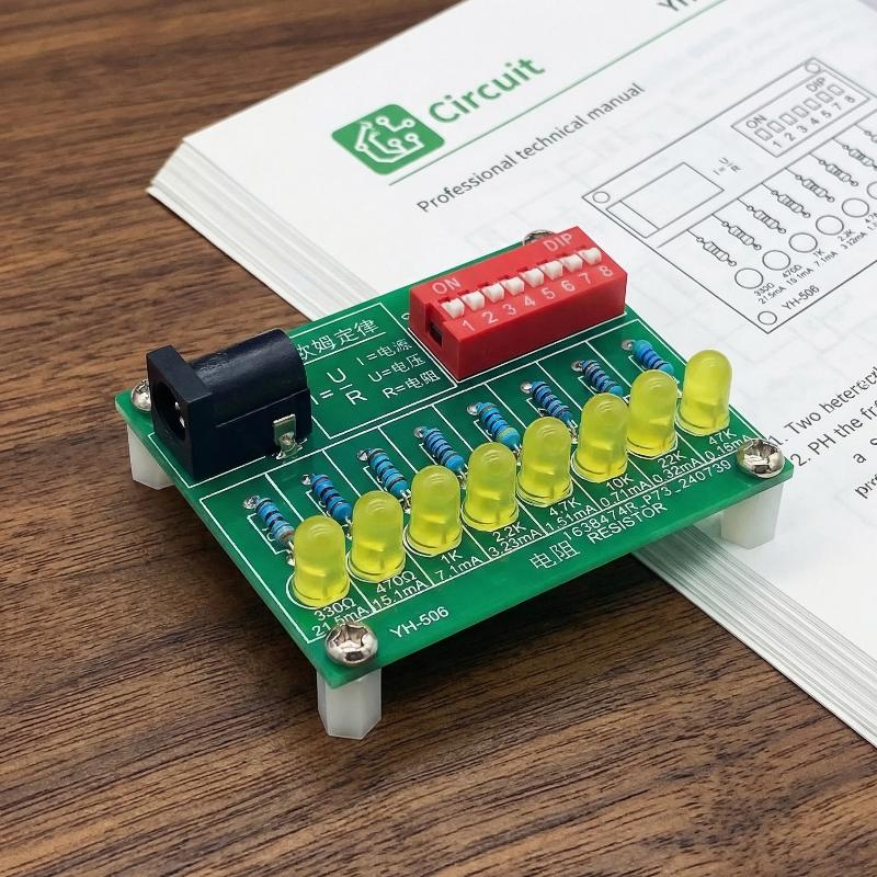 Diy Electronics Lab - Elektronisches DIY-Lötpraktikum-Set LED-Stromprüfplatine für Schulung und