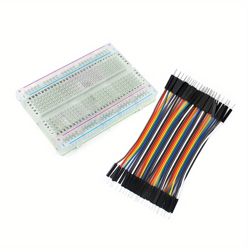 Breadboard Jumper Wire - 1 Stück 400-Punkt-transparentes Mini-Steckbrett-Set, 10 cm