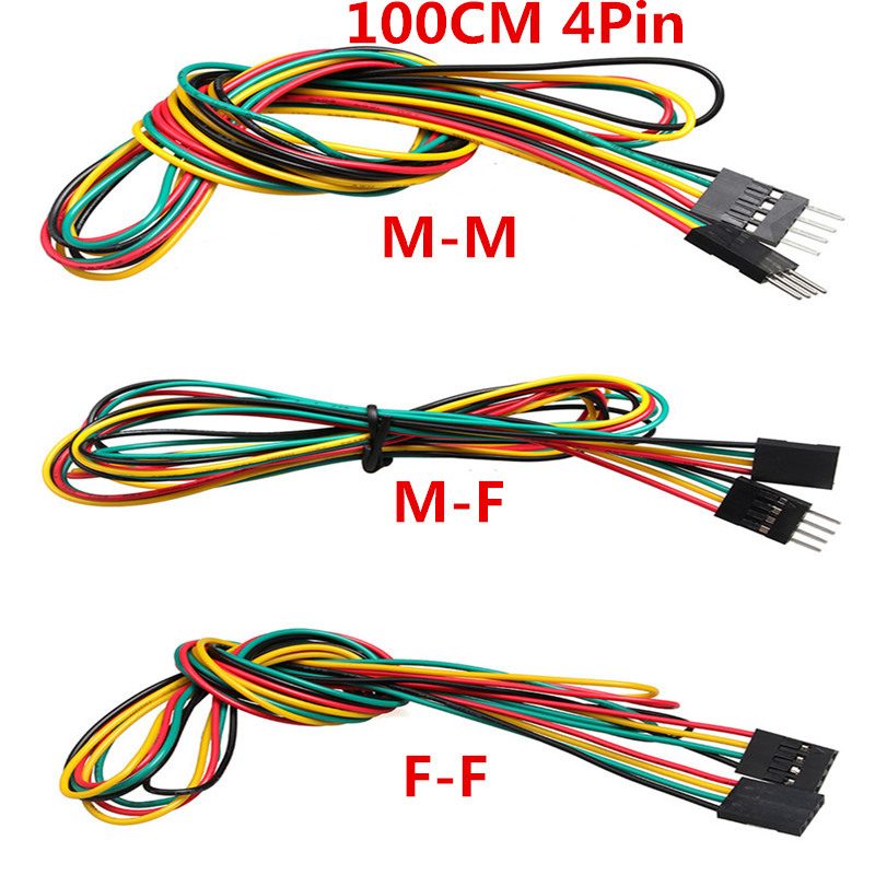 10 teile/los 4pin 100 cm M-M/M – Breadboard Jumper Wire Bewertung und Preis