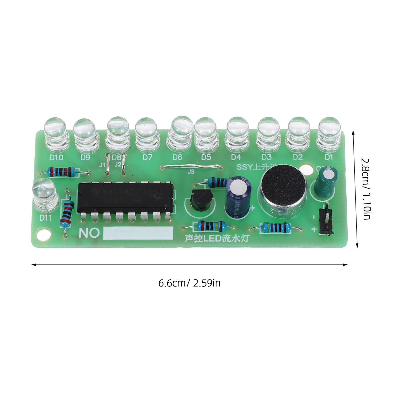 2-teiliges LED-Fließlicht-Löts – Diy Electronics Board Bewertung und Preis