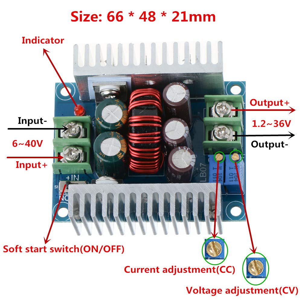 20A 300W CC CV Step Down Modul – Dc Power Supply Variable Bewertung und Preis