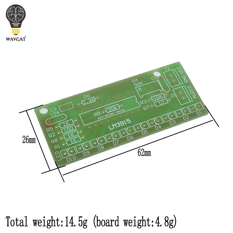 LM3915 DC 9V-12V 10 LED Sound  – Diy Electronics Lab Bewertung und Preis