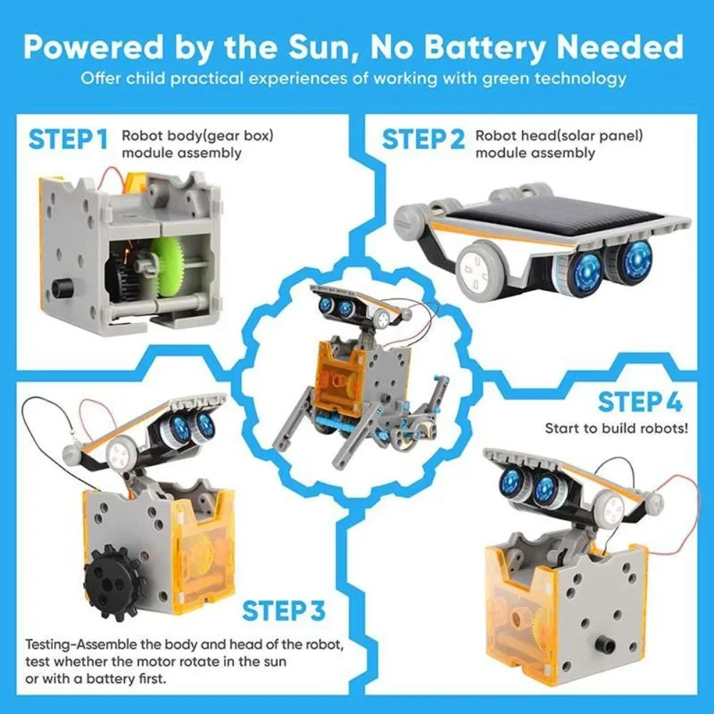 13-in-1 solarbetriebener Robot – Diy Electronics Gifts Bewertung und Preis